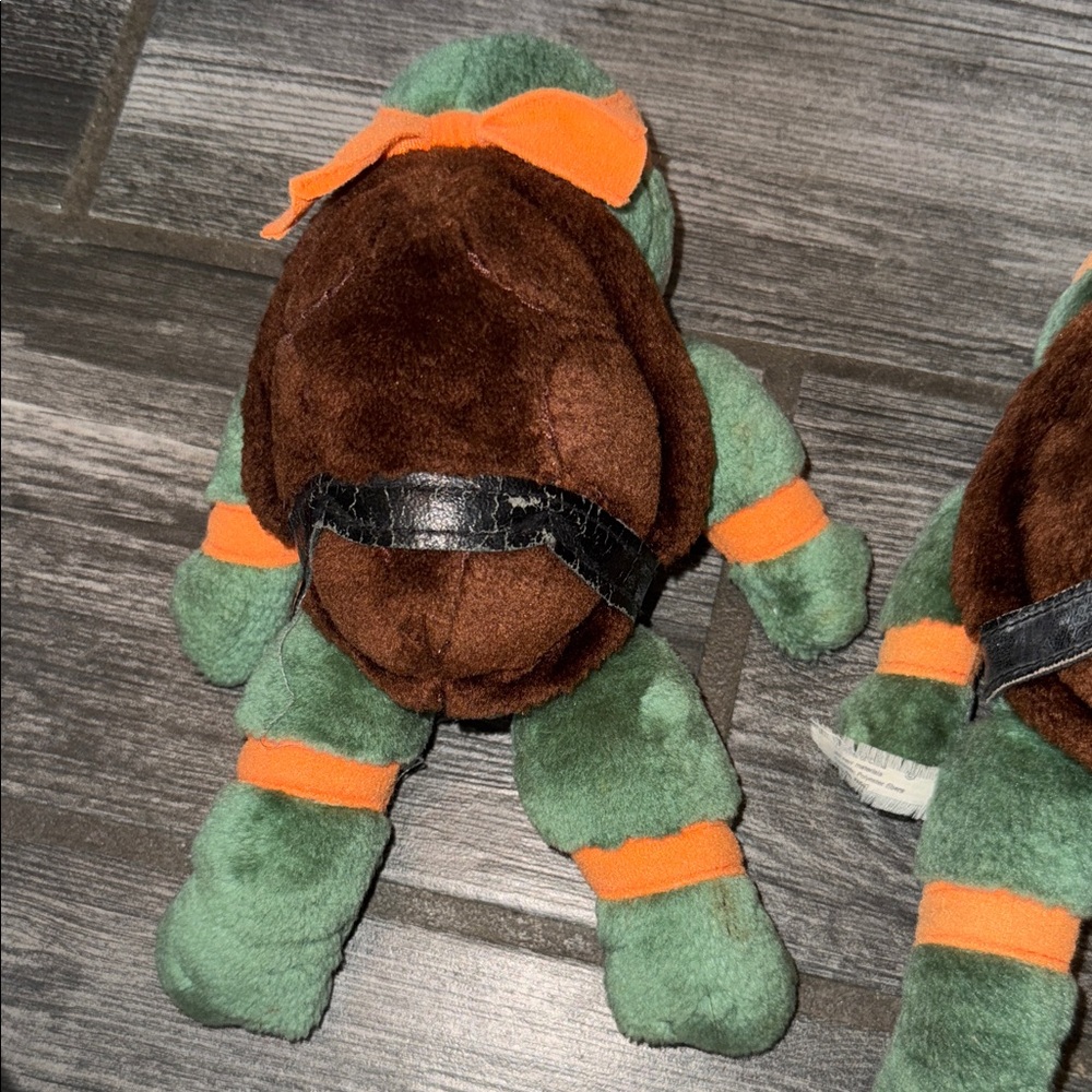 Teenage Mutant Ninja Turtles Plush Set vintage 1989 lot - Picture 5 of 6